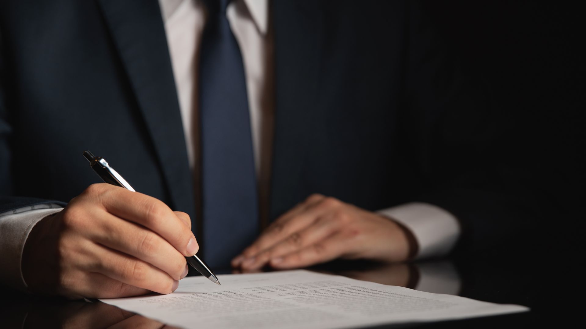 A legal professional looking over documents, apostillisation can assist this process