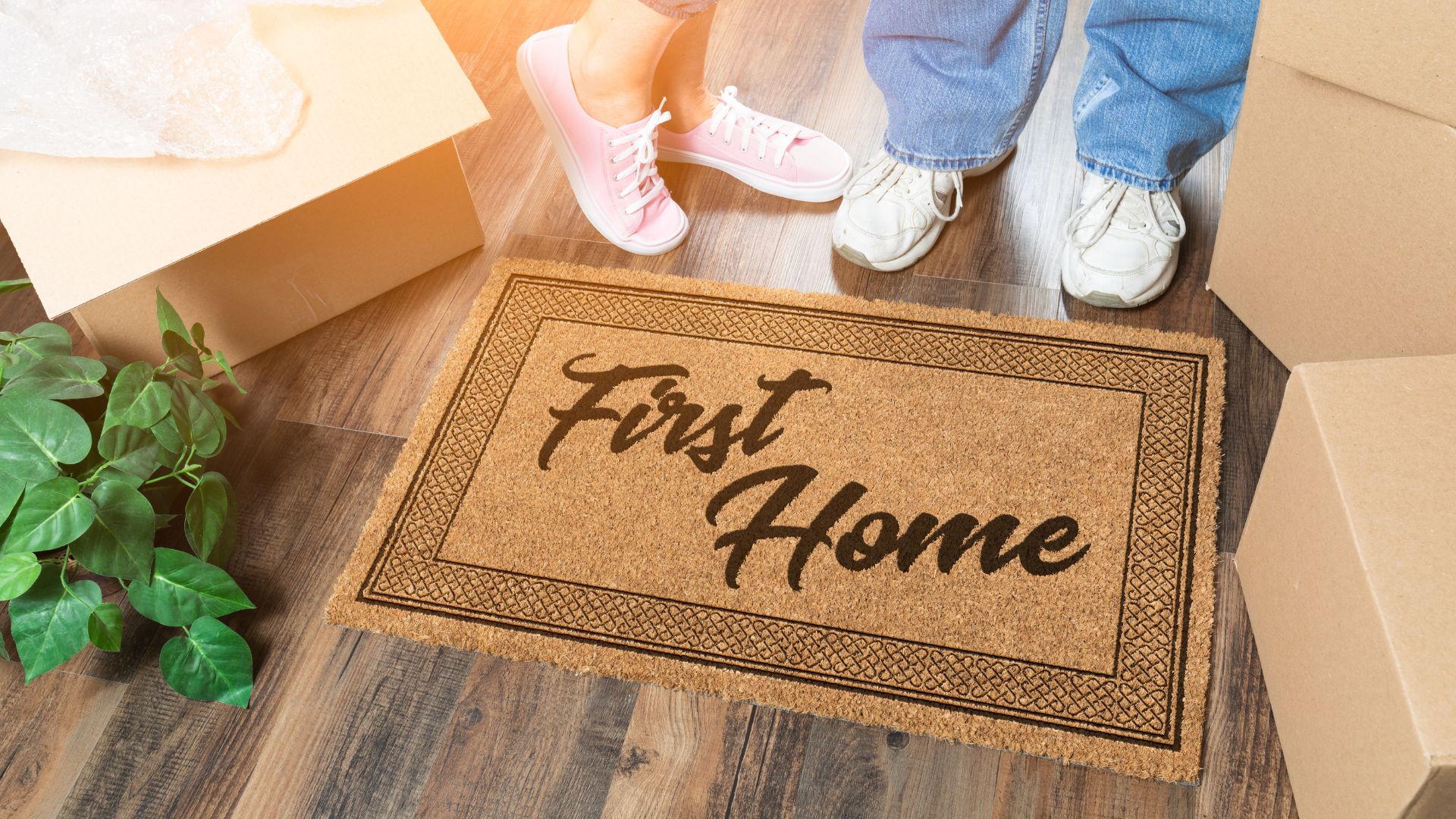A welcome matt to commemorate buying your first home, and the massive step in life