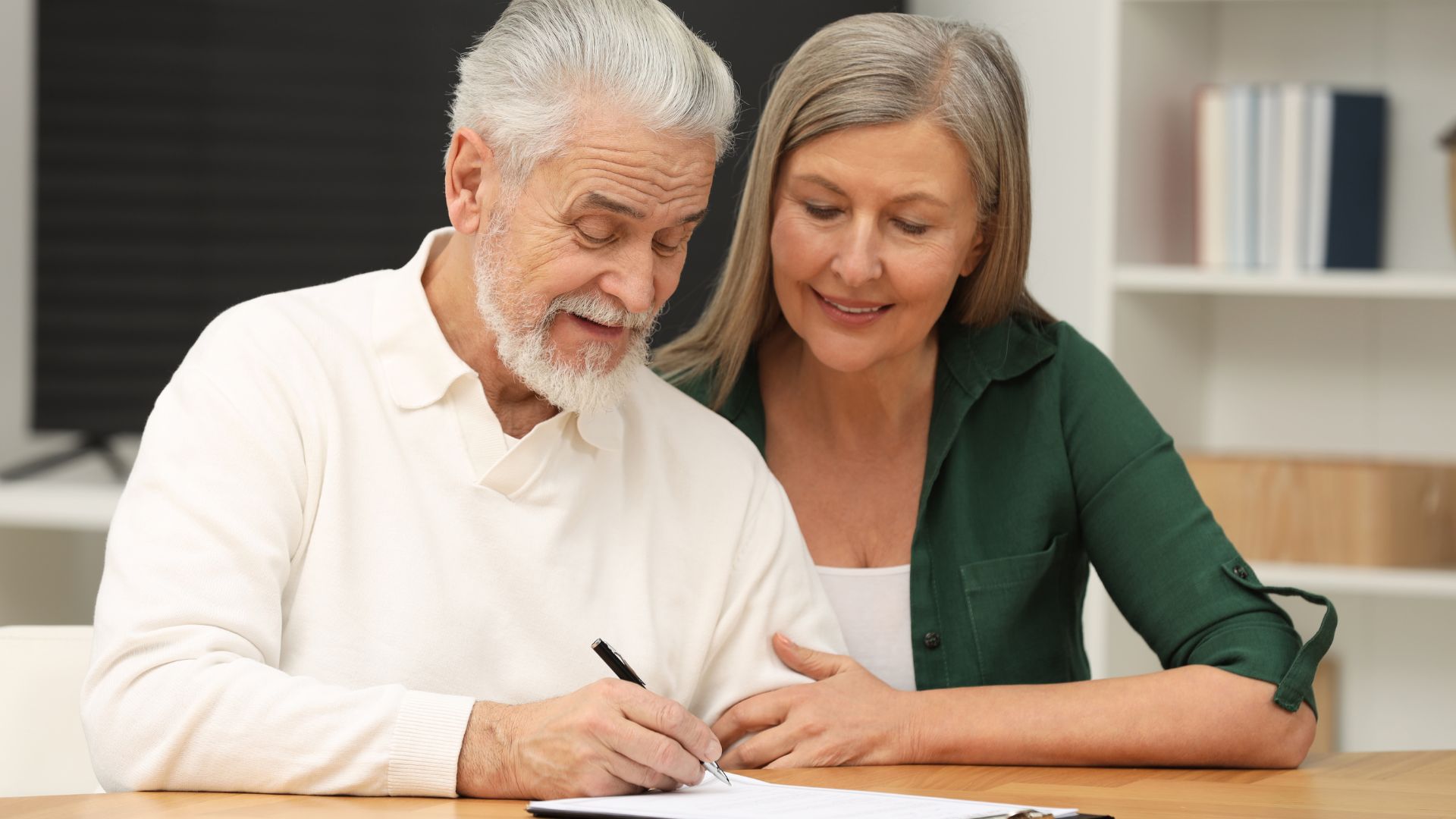 A elderly couple who aren't relying on a DIY wills for their estate planning