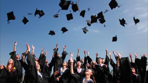 Students at graduation, many of which used the NSFAS to pay for their studies