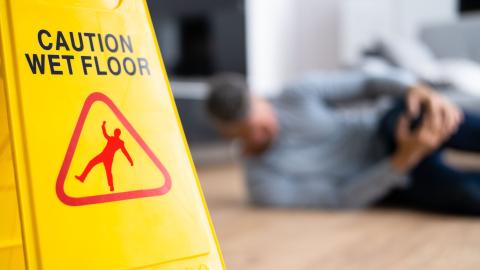 An injury on duty can occur in many ways, even something as simple as slipping on a wet floor