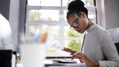 A student working towards their Higher certificate in law