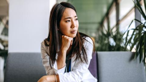 A young legal professional struggling with imposter syndrome