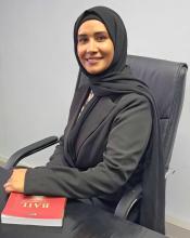 Maheerah Hendricks as a top achiever in Gawie le Roux Institute of Law's Awards Ceremony